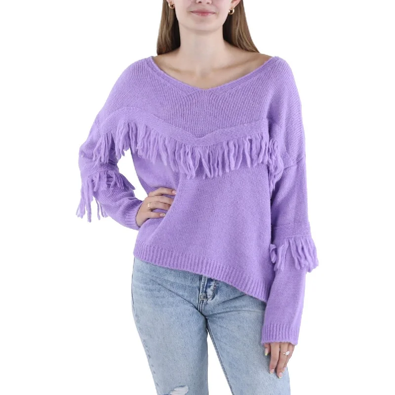 Simple Style OWN IT. Womens Crochet Knit Pullover Sweater