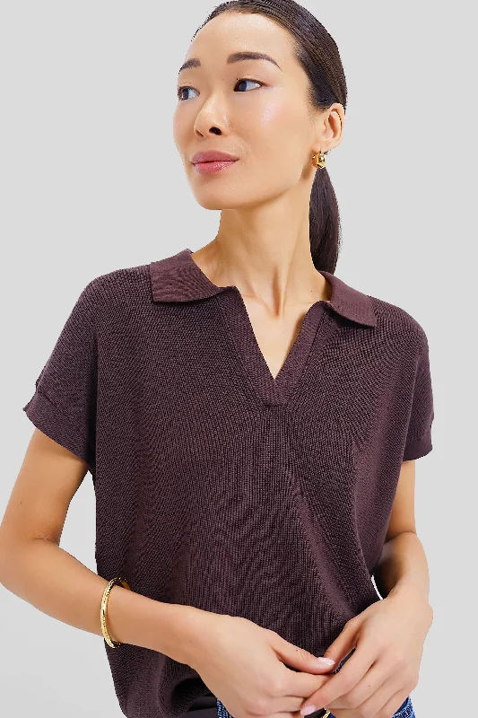 Casual Wear Chocolate Brown Grove Shaker Polo