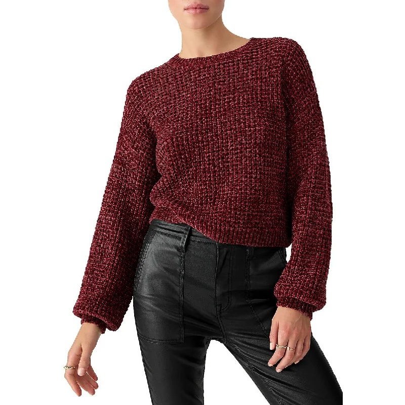 Comfortable Dresses Sanctuary Womens Knit Long Sleeve Crewneck Sweater
