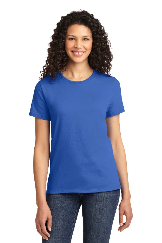 High-end Fashion Port & Company Womens Essential Short Sleeve Crewneck T-Shirt - Royal Blue High-end Fashion Port & Company Womens Essential Short Sleeve Crewneck T-Shirt - Royal Blue