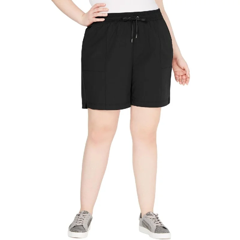 Celebrity Style Ideology Women's Plus Size Woven Shorts Black Size 3 Extra Large - XXX-Large Celebrity Style Ideology Women's Plus Size Woven Shorts Black Size 3 Extra Large - XXX-Large