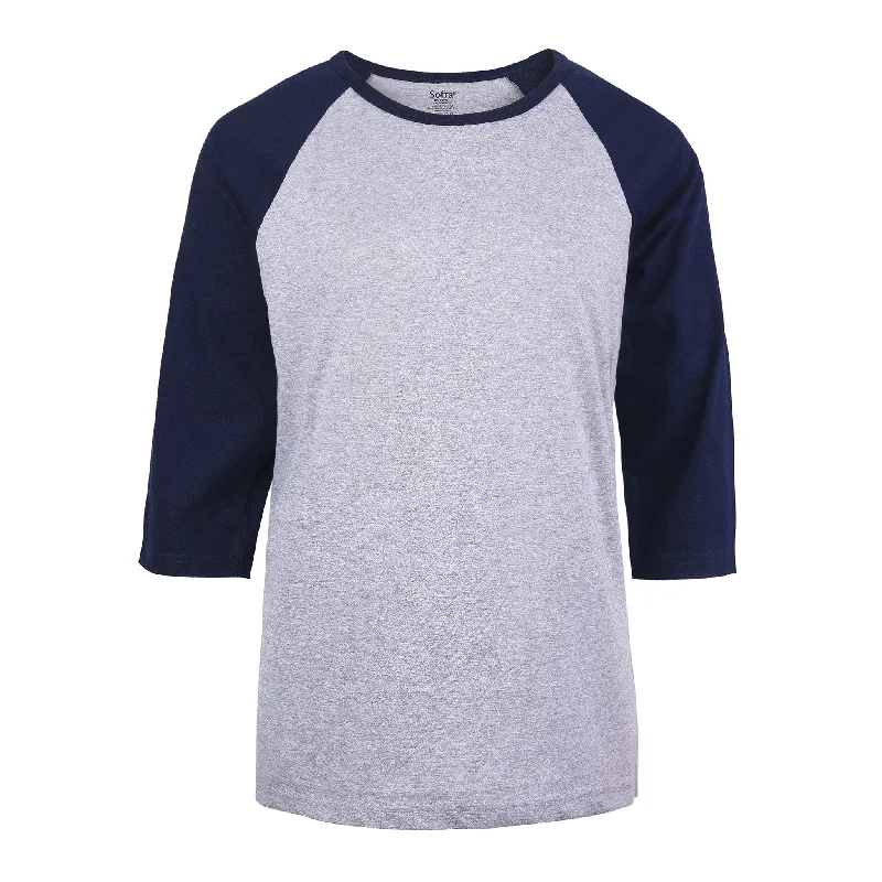 Creative Prints COTTONBELL LADIES BASEBALL TEE (LBT001C_LT.H/NV)