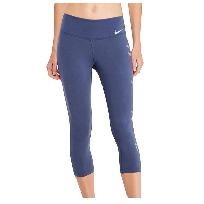Slim Fit Nike Women's Dry Training Capri Legging Blue Size Extra Small - XS