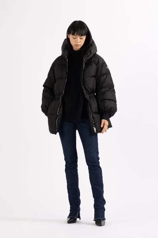 Fashionable And Versatile DRAWSTRING DOWN JACKET AZA