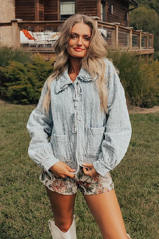 Cozy Essentials Wear Nashville Cutie Quilted Denim Jacket
