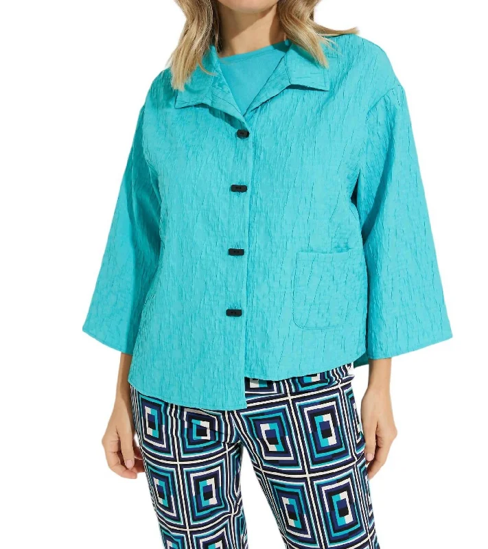 Casual And Casual Textured Lightweight Jacket In Palm Springs