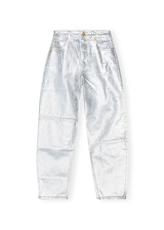Sexy Fun Foil Denim Stray Jeans