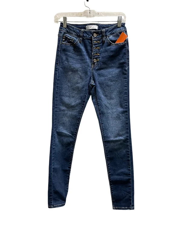 College Style Jeans Skinny By Kancan In Blue Denim, Size: 2