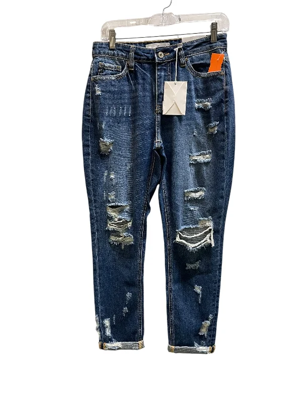 Stylish Fit Jeans Skinny By Kancan In Blue Denim, Size: 4