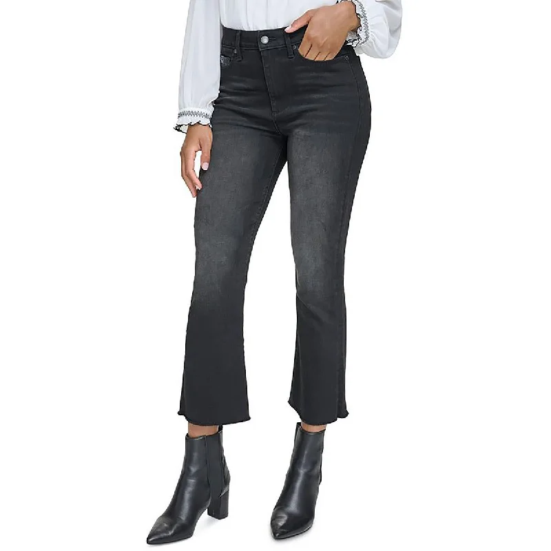 Personalized Design Womens Logo Print Cropped Skinny Jeans