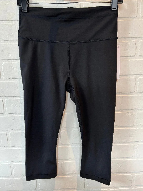 Celebrity Style Black Athletic Leggings Capris Athleta, Size 4