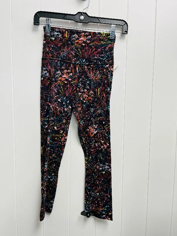 Cozy Vibes Black & Pink Athletic Leggings Lululemon, Size 2