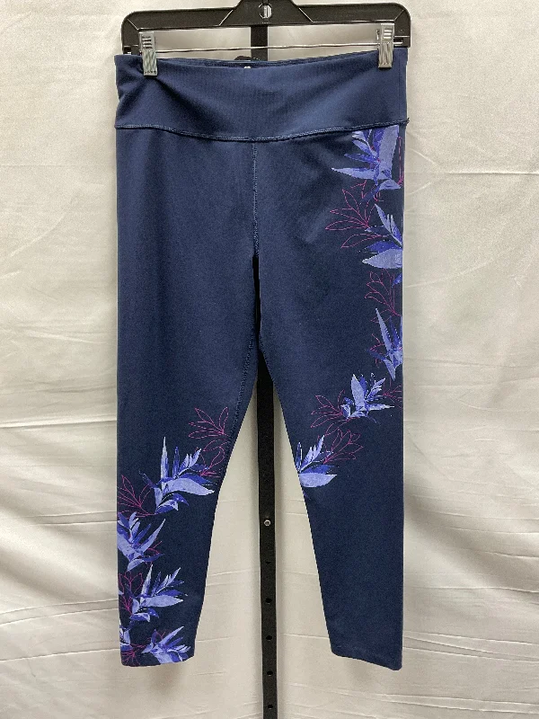 Comfort Fit Floral Print Athletic Leggings Calvin Klein Performance, Size L