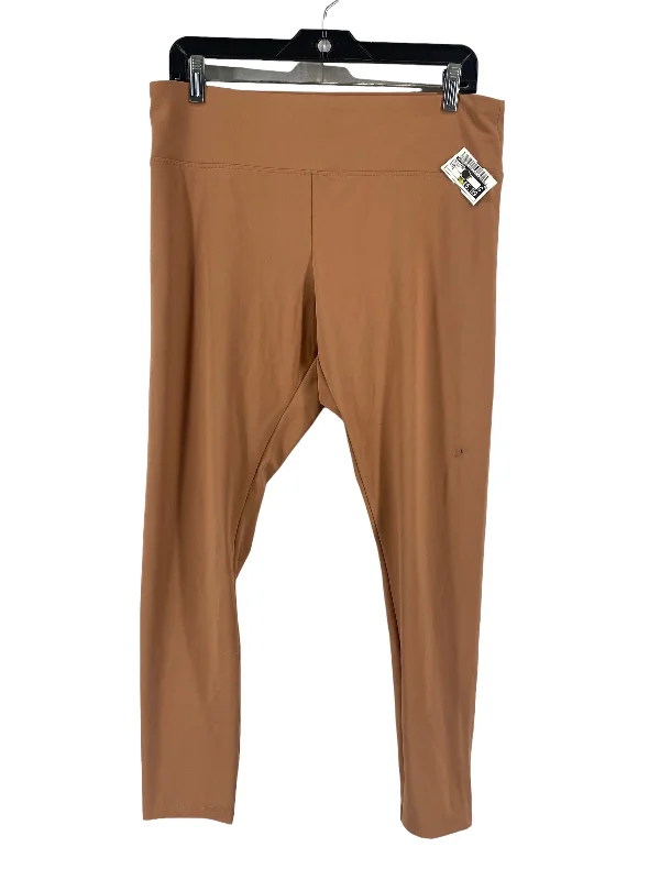 Easy Fashion Orange Athletic Leggings Express, Size L