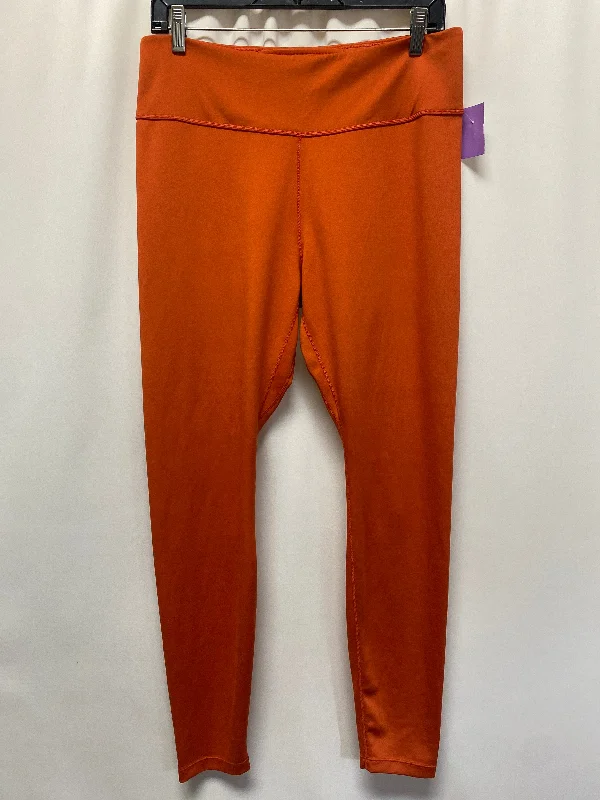 Avant-garde Design Orange Athletic Leggings Nike, Size Xl