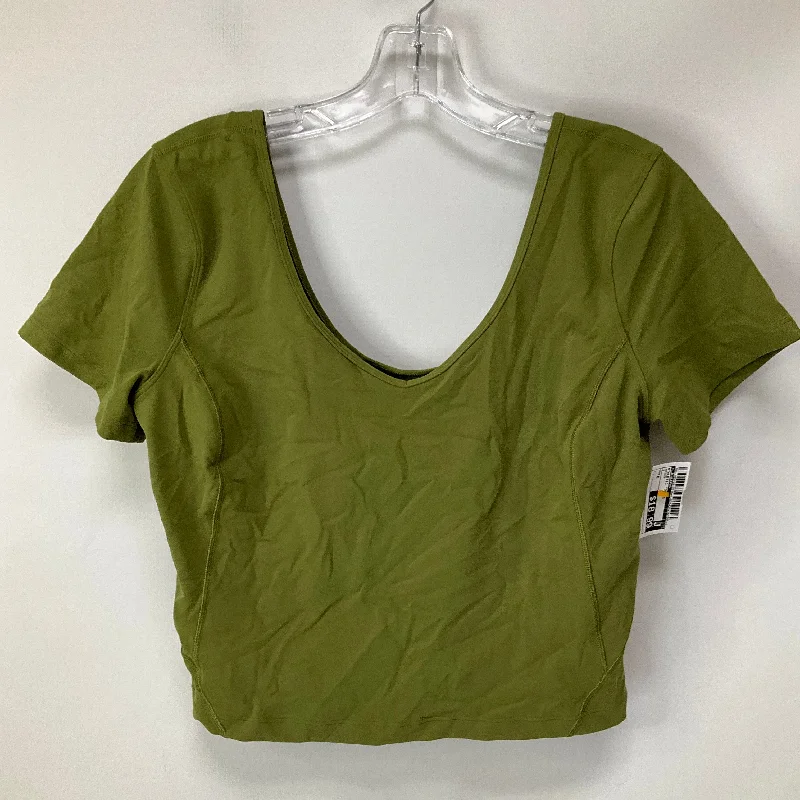 Sports Cool Athletic Top Short Sleeve By Lululemon In Green, Size: 8