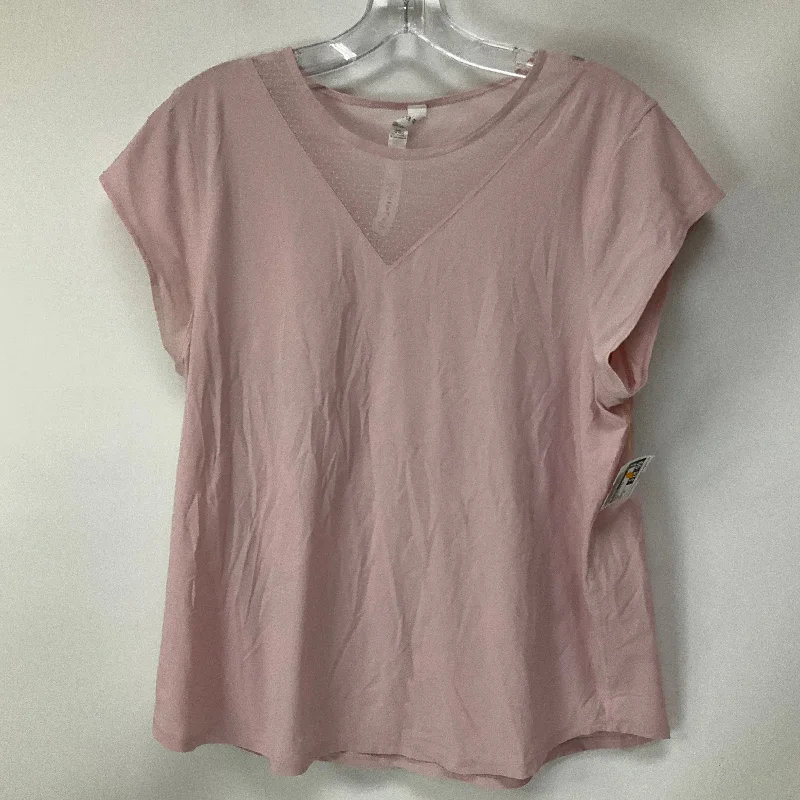 Low-key Luxury Athletic Top Short Sleeve By Lululemon In Pink, Size: 10