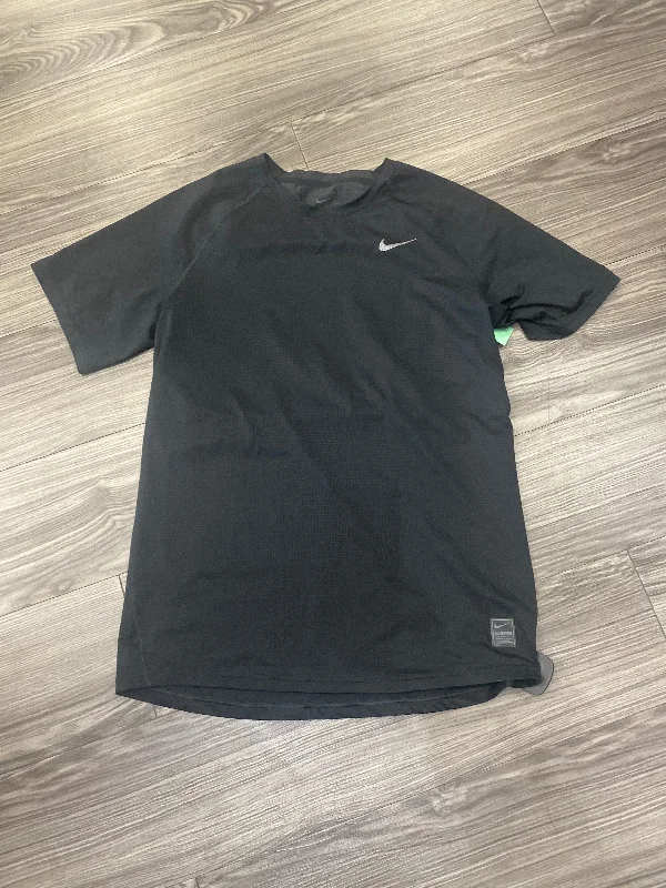 Lazy Home Athletic Top Short Sleeve By Nike In Black, Size: L