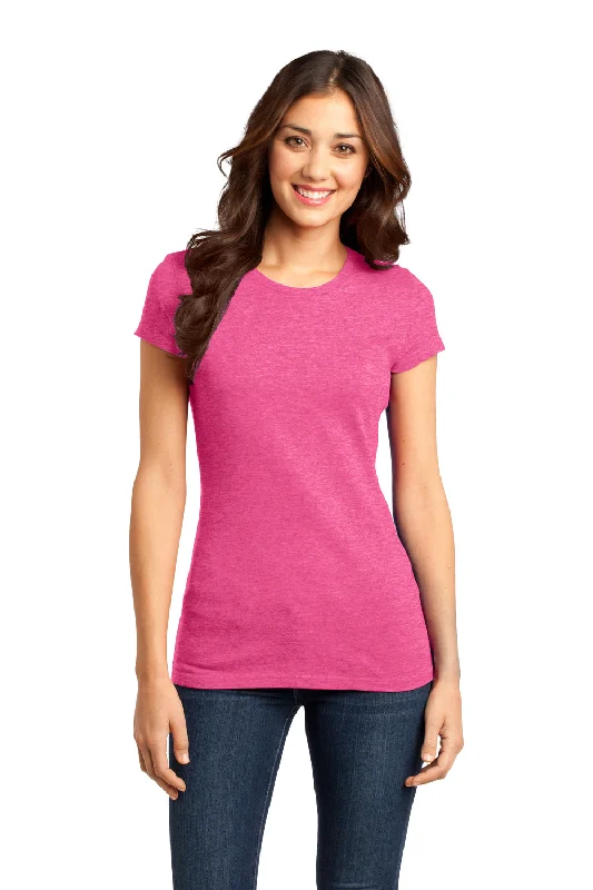 Spiritual Vitality District Womens Very Important Short Sleeve Crewneck T-Shirt - Fuchsia Pink Frost - Closeout Spiritual Vitality District Womens Very Important Short Sleeve Crewneck T-Shirt - Fuchsia Pink Frost - Closeout