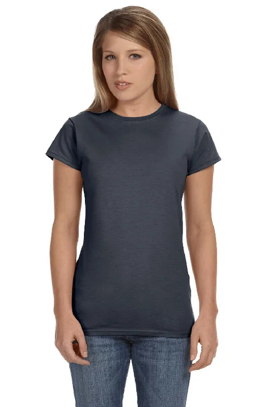 Economic Outlook Gildan Womens Softstyle Short Sleeve Crewneck T-Shirt - Charcoal Grey