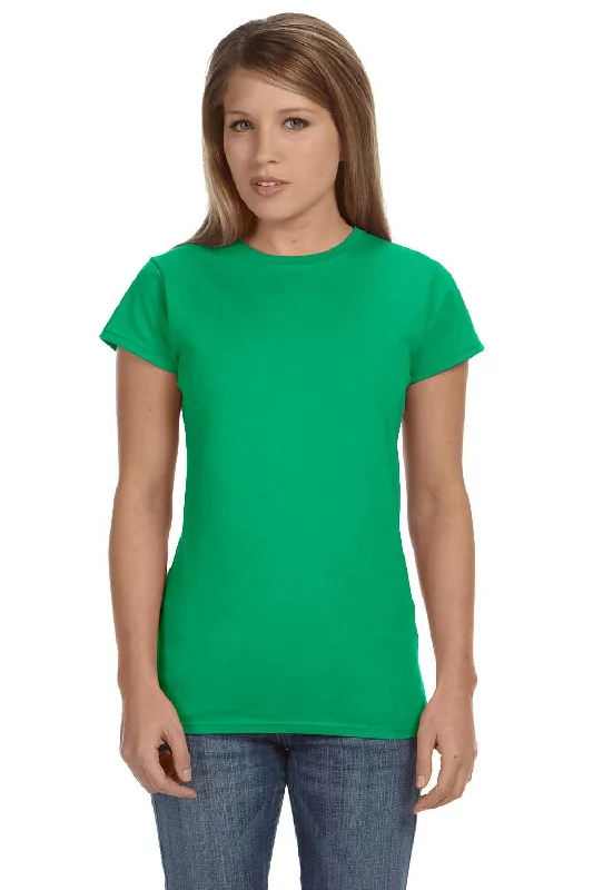 Lace Design Gildan Womens Softstyle Short Sleeve Crewneck T-Shirt - Irish Green