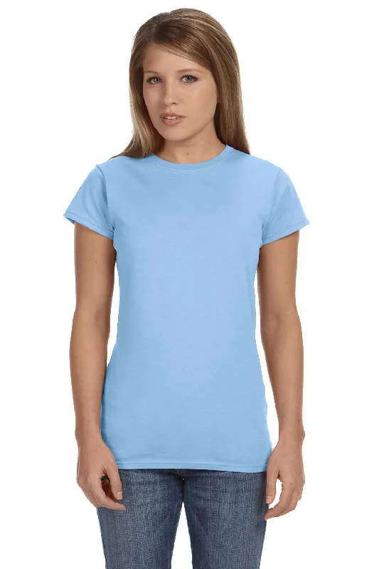 Fashion Wear Gildan Womens Softstyle Short Sleeve Crewneck T-Shirt - Light Blue