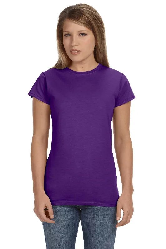 European Plan Gildan Womens Softstyle Short Sleeve Crewneck T-Shirt - Purple