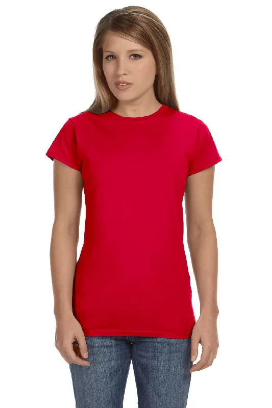 Perfect Tailoring Gildan Womens Softstyle Short Sleeve Crewneck T-Shirt - Red