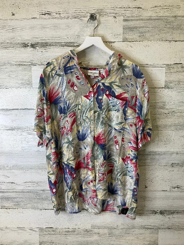 Exquisite Tailoring Top Short Sleeve By Alfred Dunner In Multi-colored, Size: 1x