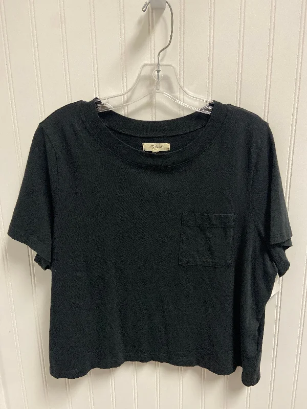 Comfortable And Simple Top Short Sleeve By Madewell In Black, Size: 1x