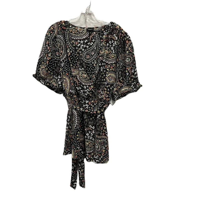 Celebrity Picks Top Short Sleeve By Torrid In Black, Size: 3x