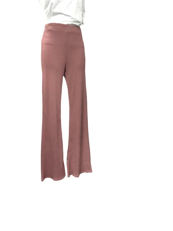 Warm And Comfortable Women's Ribbed Pant Mauve XS