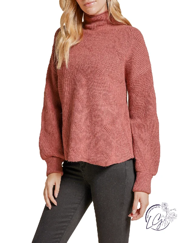 Cozy Street Style Always Thankful Mock Neck Sweater