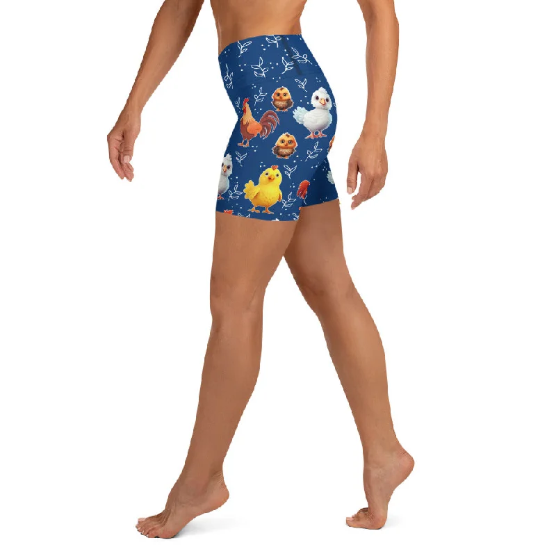 Smart Comfort Chicken Yoga Shorts