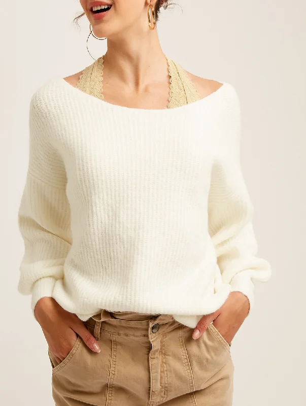 Leisure Sports Find You Later Ribbed Sweater