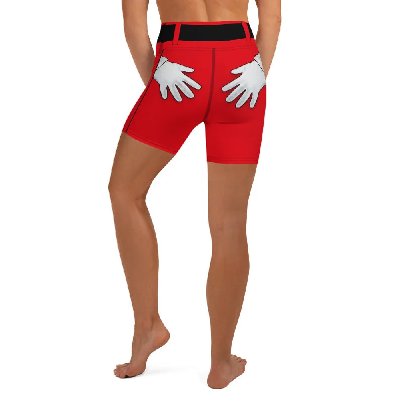 Lazy Style Naughty Santa Outfit Yoga Shorts