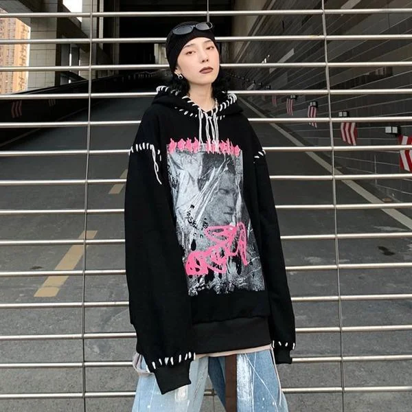 Must-have For Fashion Winter The New Hooded Collar Street Personality Trendy Women